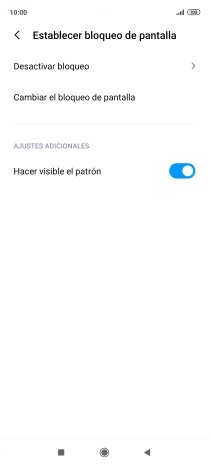 Pulsa Desactivar bloqueo e introduce el código de seguridad actual.