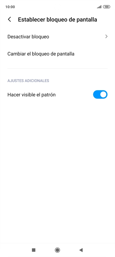 Pulsa Desactivar bloqueo e introduce el código de seguridad actual.