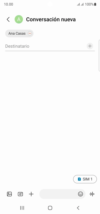 Pulsa el icono de tarjeta SIM para seleccionar la tarjeta SIM deseada.