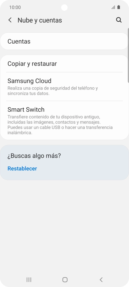 Pulsa Cuentas.