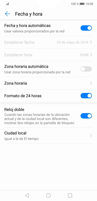 Pulsa el indicador junto a 