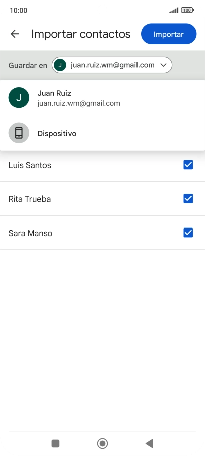 Pulsa Dispositivo.