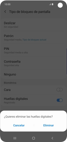 Pulsa Eliminar.