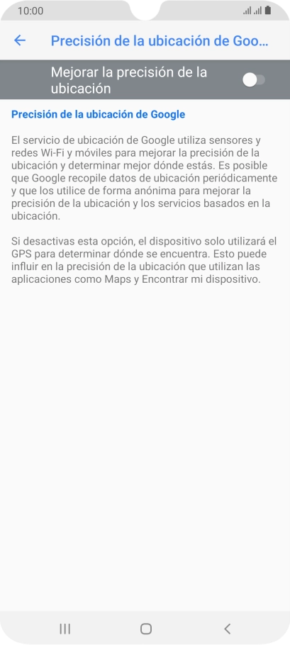 Pulsa el indicador junto a 