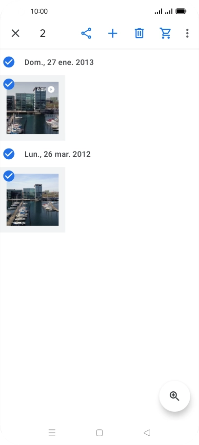 Pulsa el icono de compartir.