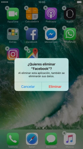 Pulsa Eliminar.