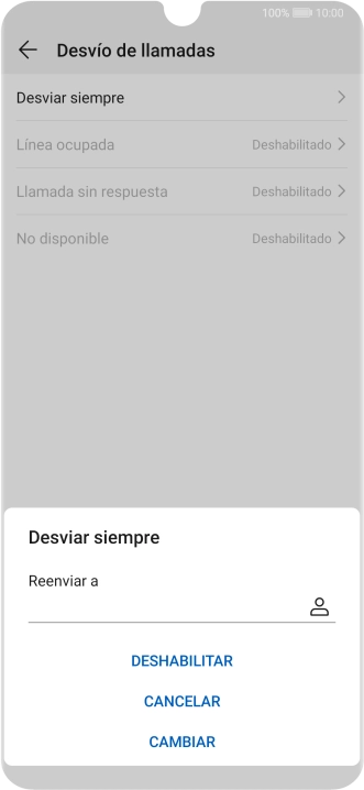 Pulsa DESHABILITAR.