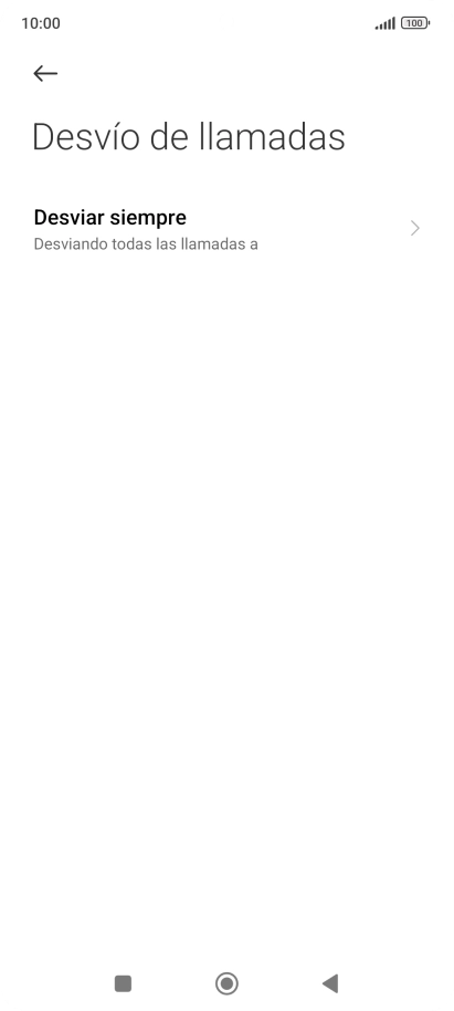 Pulsa el tipo de desvío deseado.