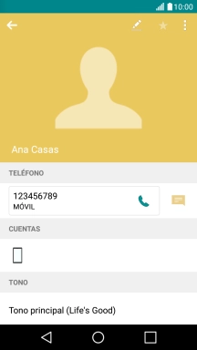 Pulsa la tecla de inicio para terminar y regresar a la pantalla de inicio.