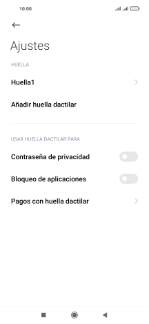 Pulsa  el indicador junto a los ajustes deseados para activarlos o desactivarlos.