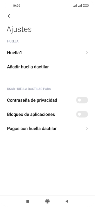 Pulsa  el indicador junto a los ajustes deseados para activarlos o desactivarlos.