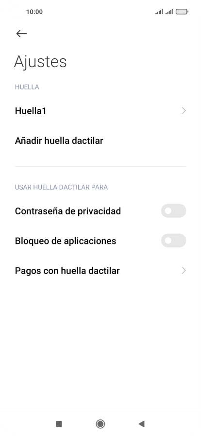 Pulsa  el indicador junto a los ajustes deseados para activarlos o desactivarlos.