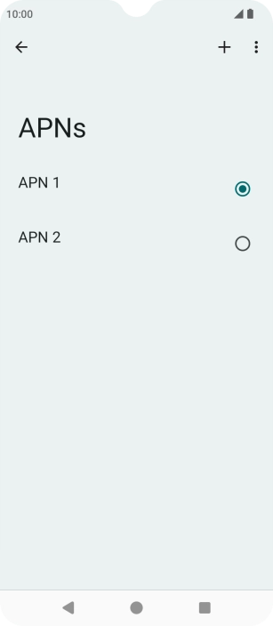 Pulsa en el campo junto a la conexión de datos para activarla.