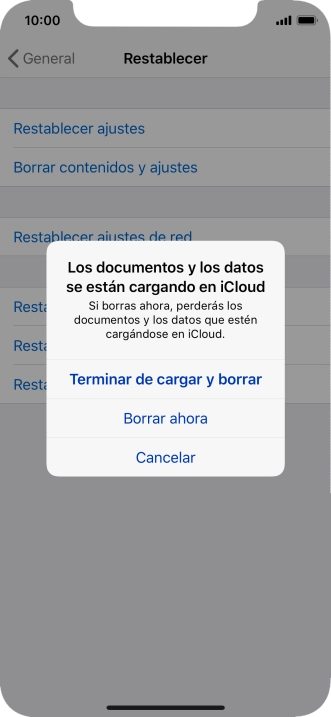 Pulsa el ajuste deseado.