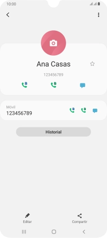 Pulsa la tecla de inicio para terminar y regresar a la pantalla de inicio.