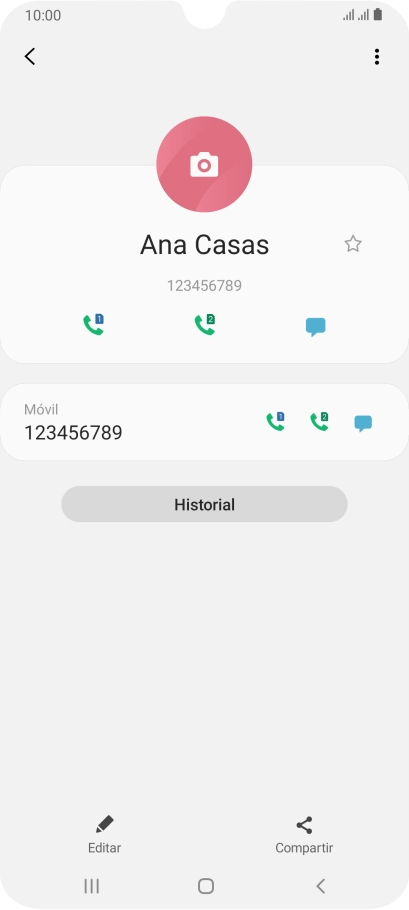 Pulsa la tecla de inicio para terminar y regresar a la pantalla de inicio.