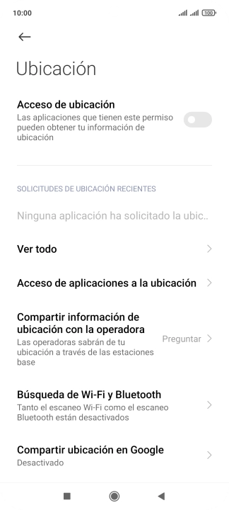 Pulsa el indicador junto a 