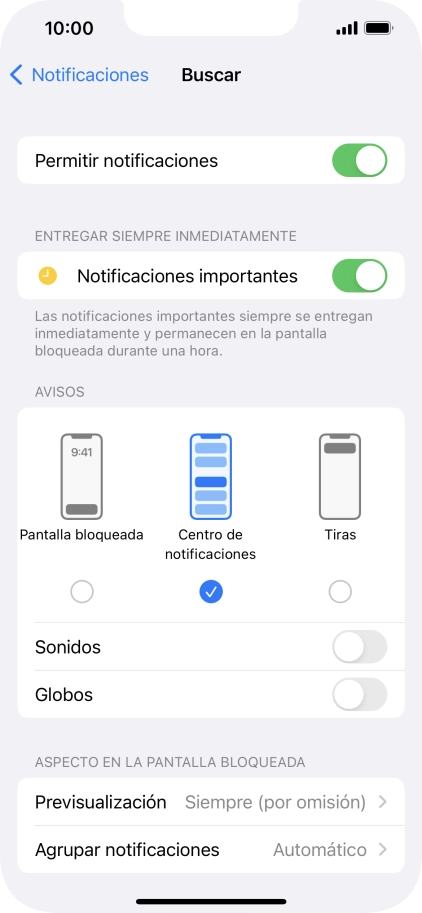 Pulsa el indicador junto a 