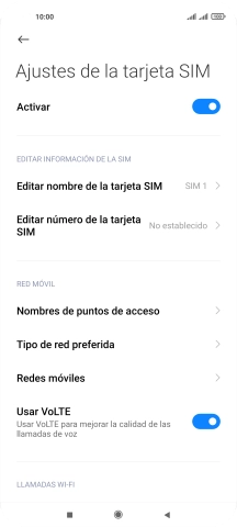 Pulsa Nombres de puntos de acceso.