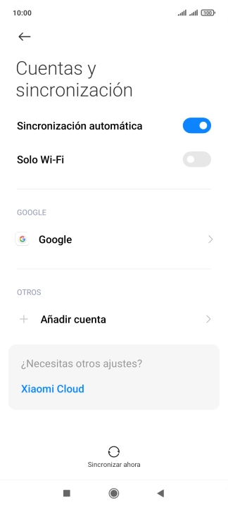 Pulsa Añadir cuenta.