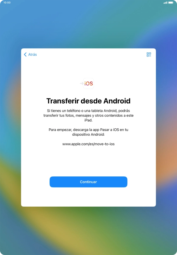 Para transferir contenido a tu tablet, tienes que haber instalado la app 