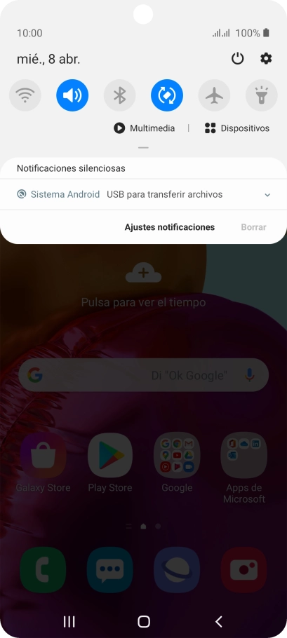 Pulsa Sistema Android.