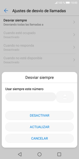 Pulsa DESACTIVAR.