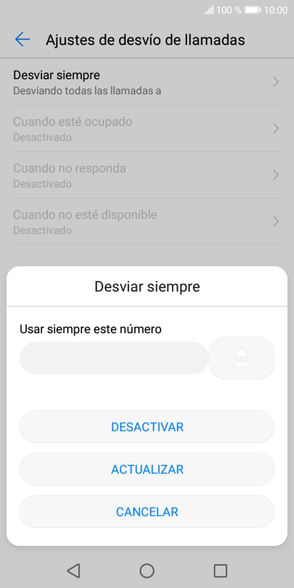 Pulsa DESACTIVAR.