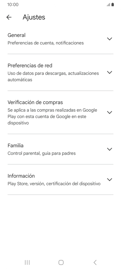 Pulsa Preferencias de red.