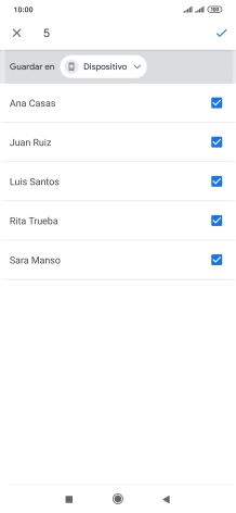 Pulsa la lista desplegable junto a 