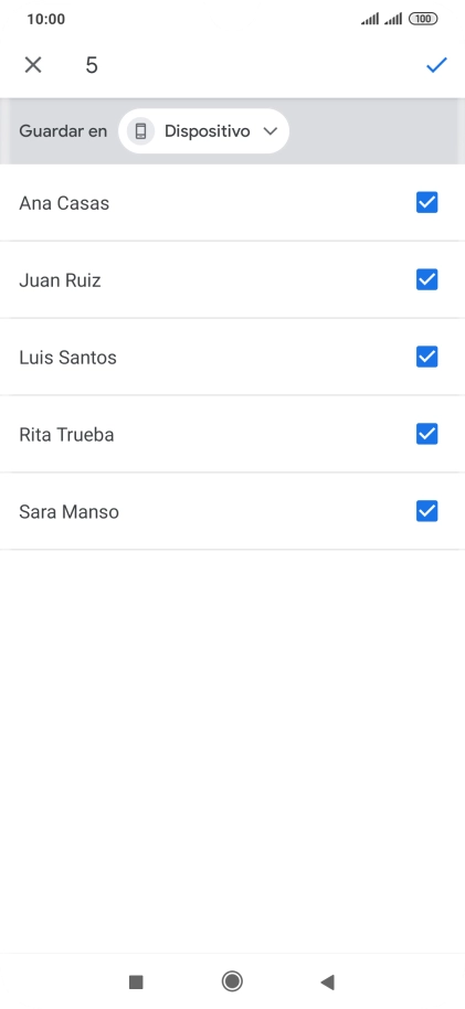 Pulsa la lista desplegable junto a 