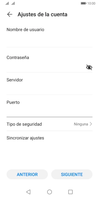 Pulsa Tipo de seguridad.