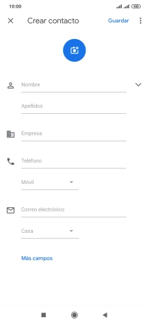 Pulsa Nombre e introduce el nombre deseado.