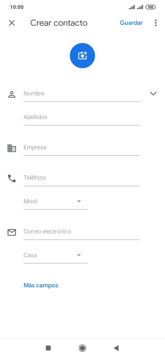 Pulsa Nombre e introduce el nombre deseado.