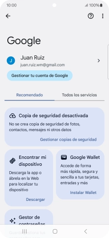 Pulsa Encontrar mi dispositivo.