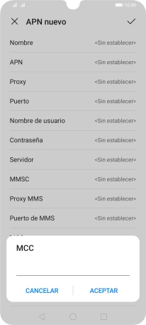 Introduce 214 y pulsa ACEPTAR.