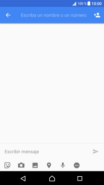 Pulsa en el campo de búsqueda e introduce las primeras letras del nombre del destinatario deseado.