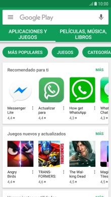 Desliza el dedo hacia la derecha desde la parte izquierda de la pantalla.