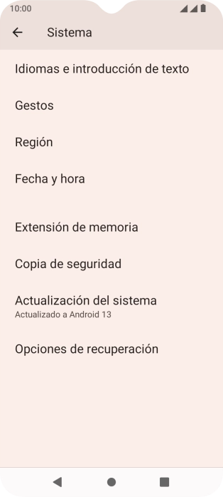 Pulsa Fecha y hora.