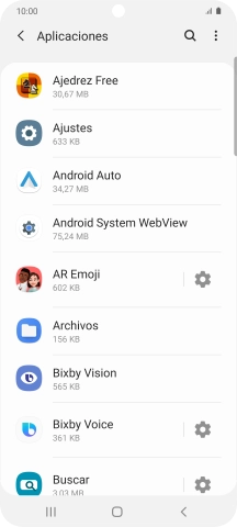 Pulsa la app deseada.