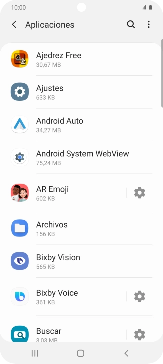 Pulsa la app deseada.