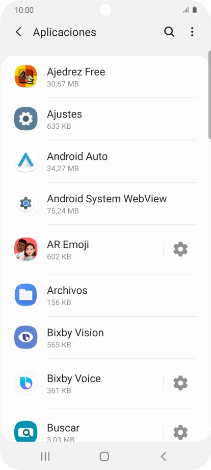Pulsa la app deseada.