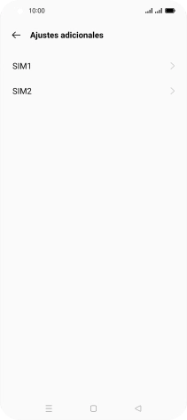 Pulsa la tarjeta SIM deseada.