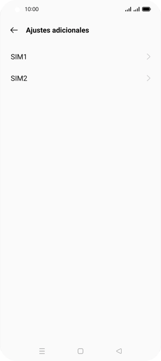 Pulsa la tarjeta SIM deseada.