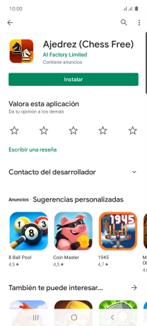 Pulsa la tecla de inicio para terminar y regresar a la pantalla de inicio.