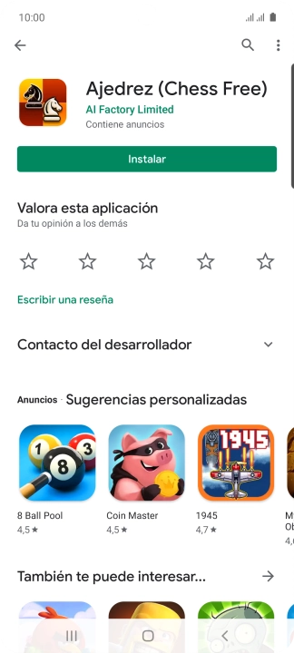 Pulsa la tecla de inicio para terminar y regresar a la pantalla de inicio.