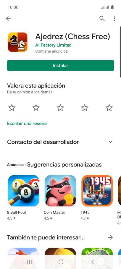 Pulsa la tecla de inicio para terminar y regresar a la pantalla de inicio.