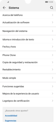 Pulsa Fecha y hora.