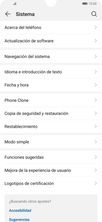 Pulsa Fecha y hora.