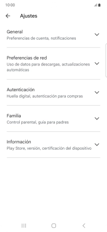 Pulsa Preferencias de red.